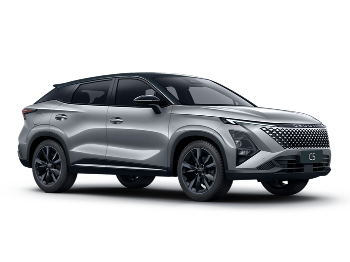 OMODA C5 New Серебристый с черной крышей